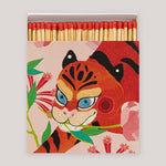 Tiger With Peony Giant Matches |  Ariane Butto for Archivist Gallery