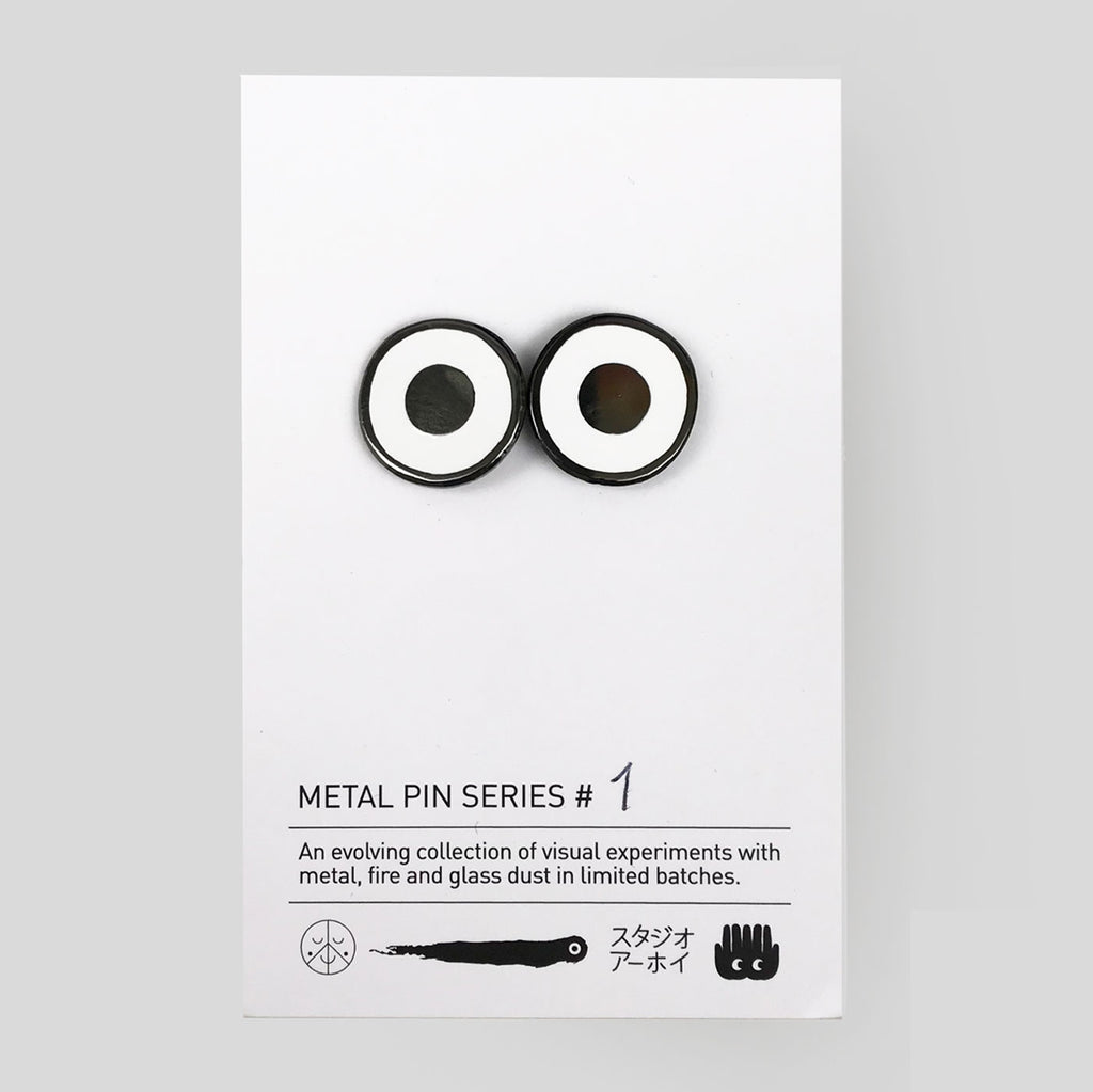 Studio Arhoj Metal Pin Series #1 - Ghost Eyes - Colours May Vary