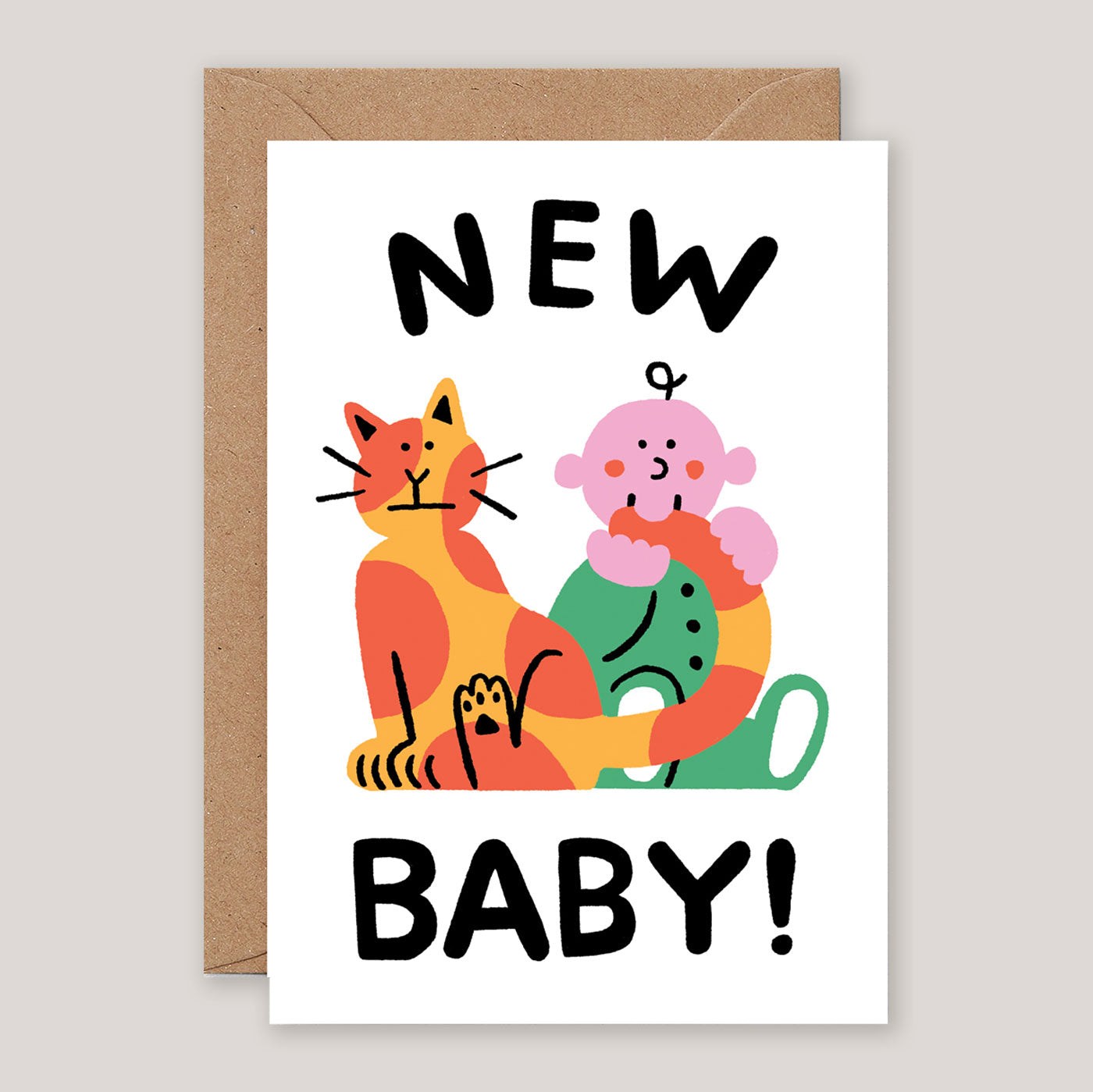 Cari Vander Yacht For Wrap | 'Baby And Cat' Card