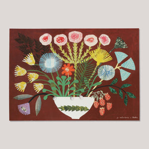 Burgundy Bouquet A3 Print | Hadley Paper