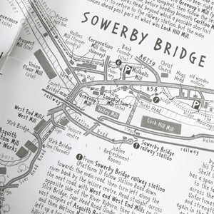 The Sowerby Bridge Industrial Heritage Walk Map | Christopher Goddard