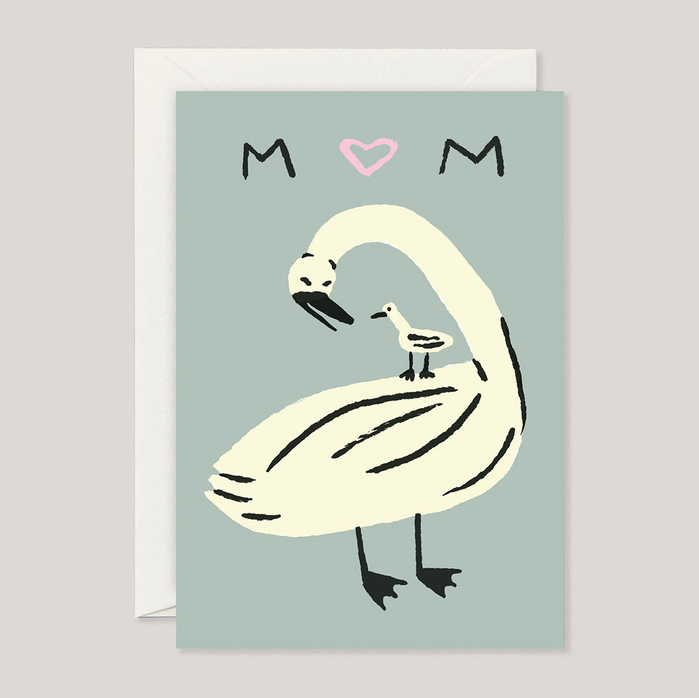 Rozalina Burkova for Wrap | 'Mum Swan' Card | Colours May Vary 