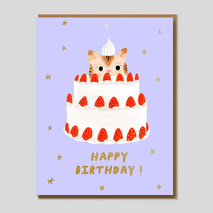 Carolyn Suzuki - Kitty Cake Card | Colours May Vary 