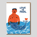 Egg press | 'Love is Real' Card