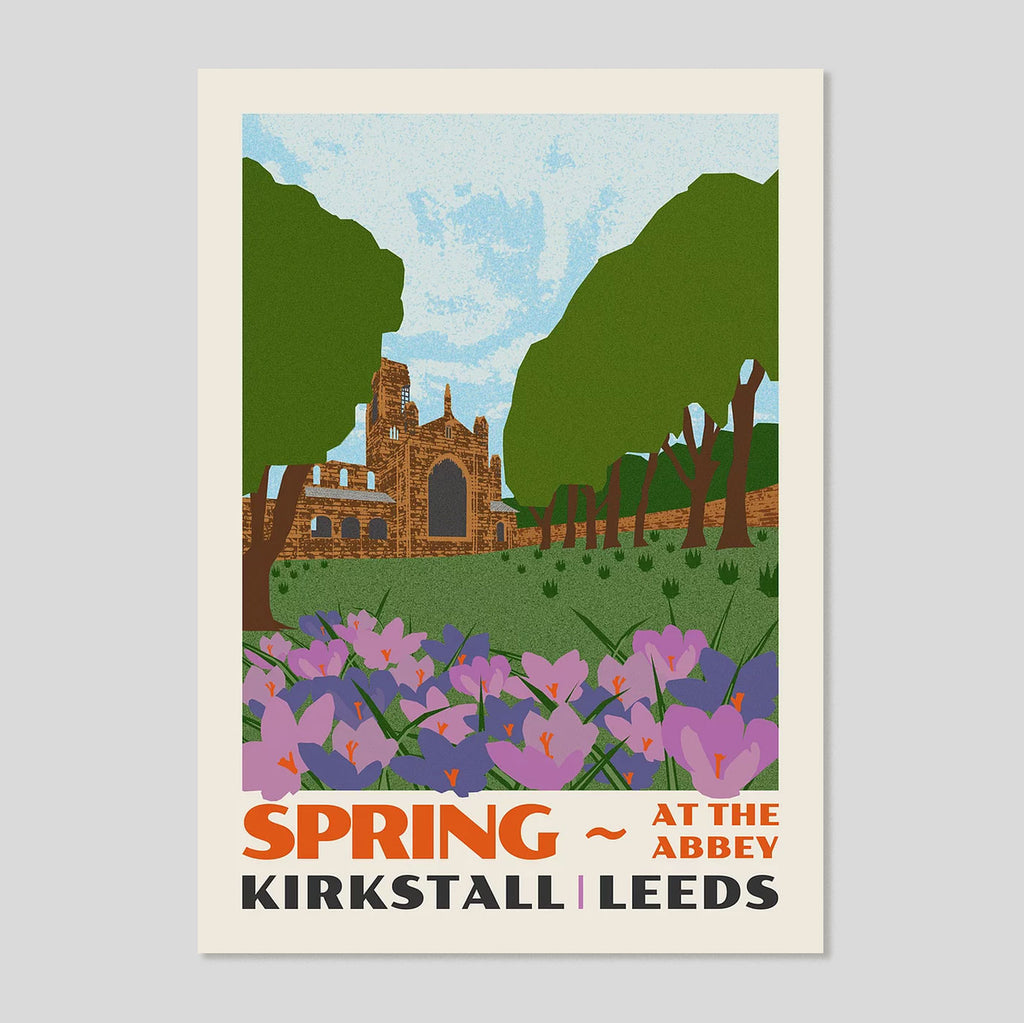 Kirkstall Abbey A3 Print | Ellie Way | Colours May Vary 