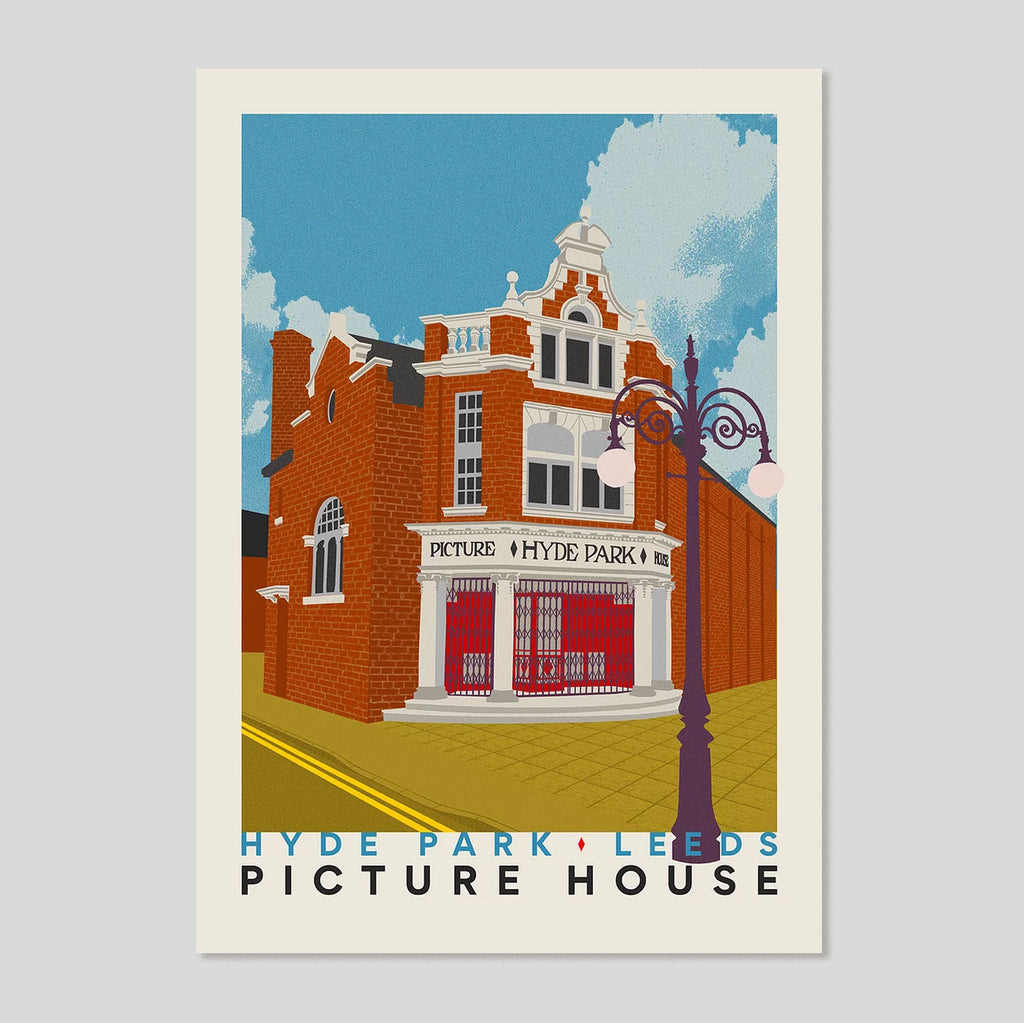 Hyde Park Picture House A3 Print | Ellie Way | Colours May Vary 