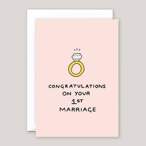 Holly St Clair For Wrap | 'Congrats First Marriage' Card