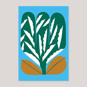 Séverin Millet for Wrap | Green Flower Art Card