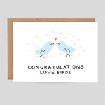 Holly St Clair For Wrap | 'Congrats Love Birds' Card