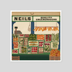 Cáit McEniff | Neil's greengrocers Print | Colours May Vary 