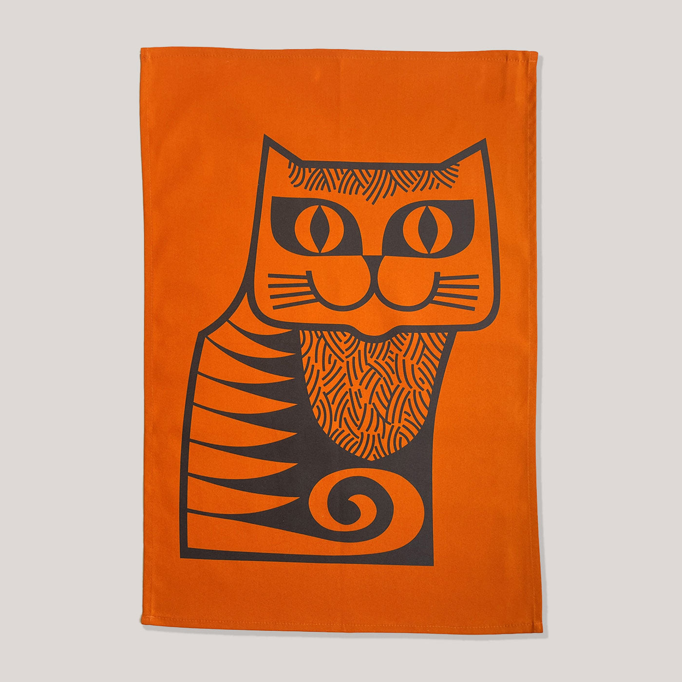 Hornsea Tea towel | Cat (Orange)