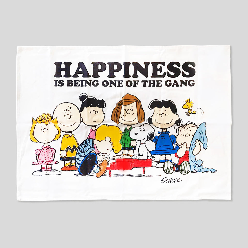Peanuts Tea Towel - Happiness Is Being One Of The Gang - Colours May Vary 