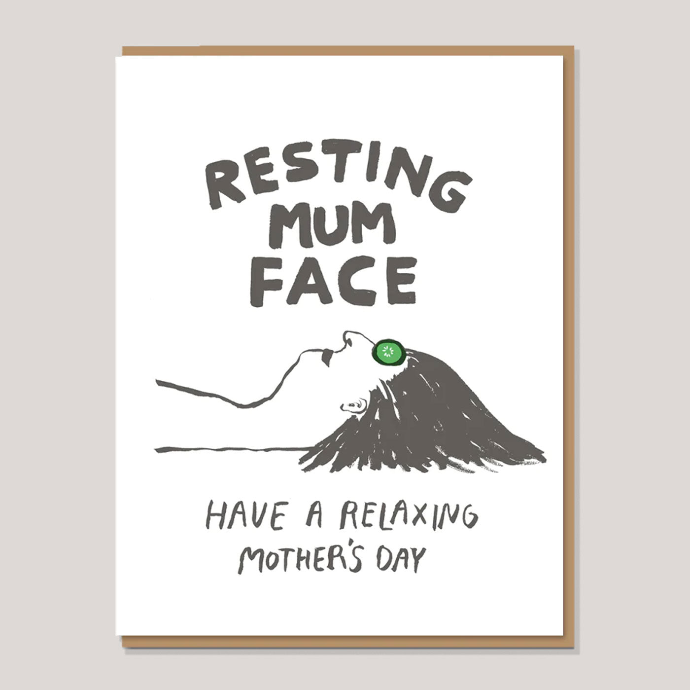 Egg Press for 1973 | Resting Mum Face Card
