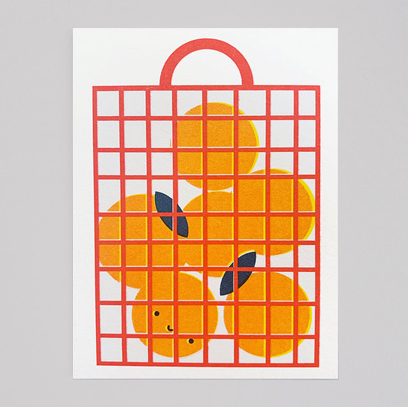 Scout Editions - Seville Orange Bag Mini Riso Card - Colours May Vary
