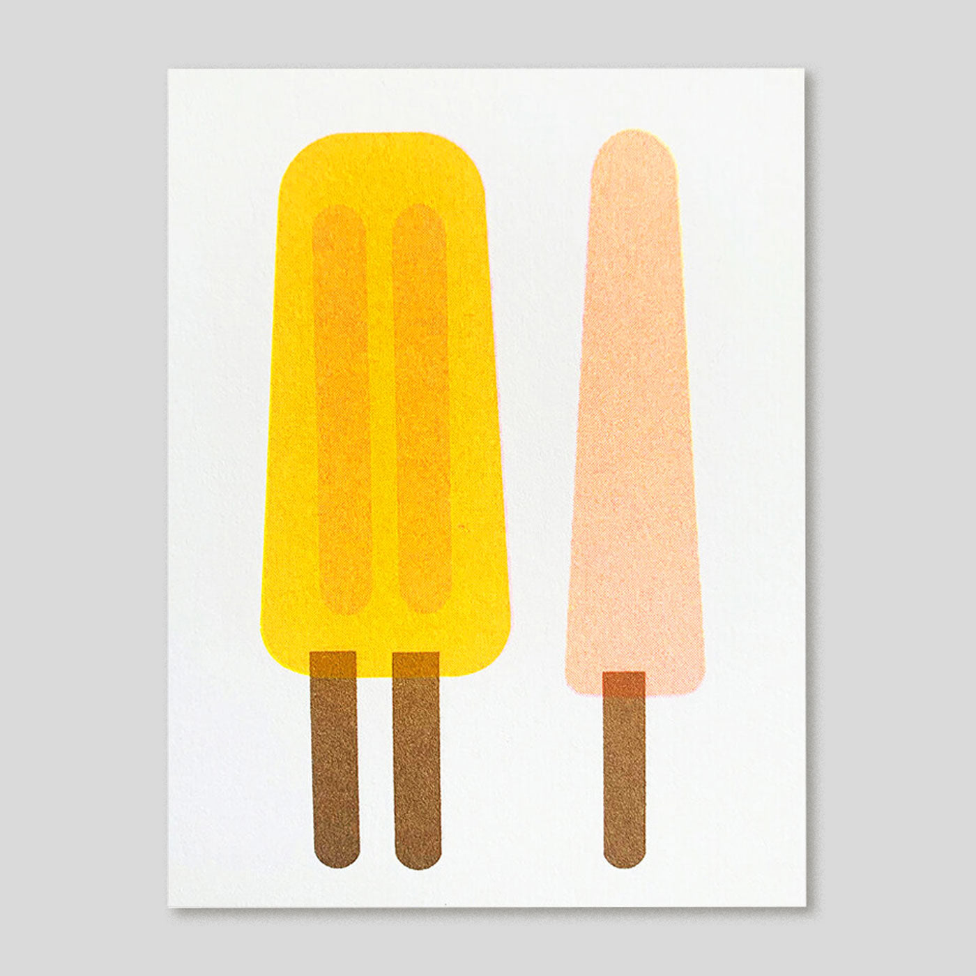 Scout Editions | Popsicles Mini Riso Card. |Colours May Vary 