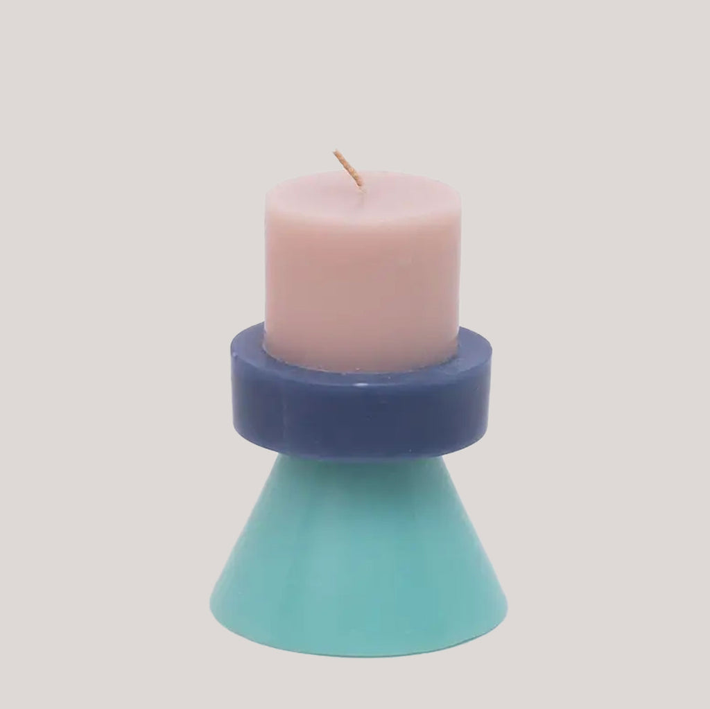 Yod & Co Stack Candle - Mini Nude/Powder Blue/Celeste