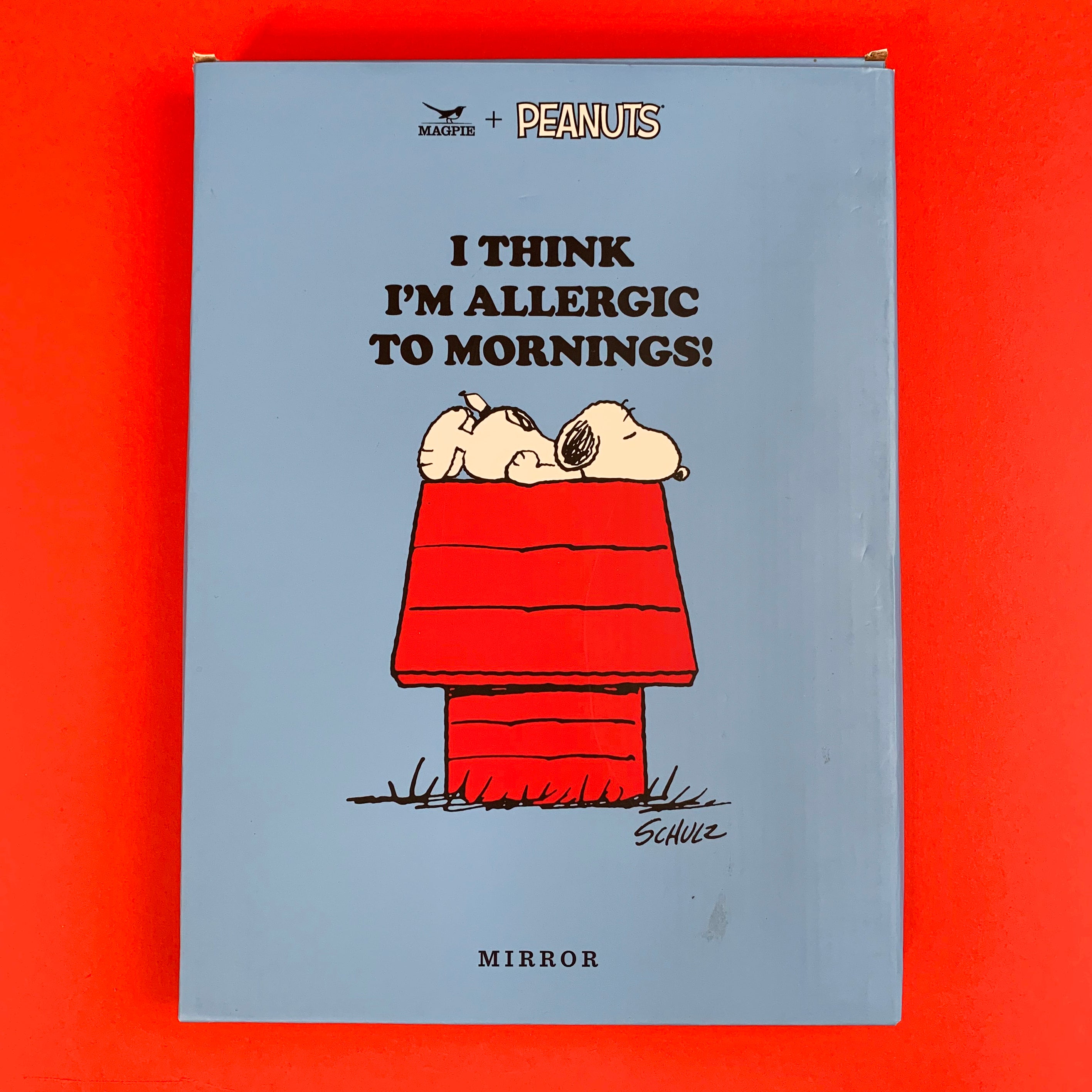 Peanuts Mirror - I Think I'm Allergic To Mornings