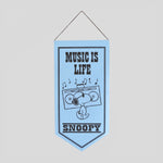 Peanuts Pennant | Music is Life | Colours May Vary 