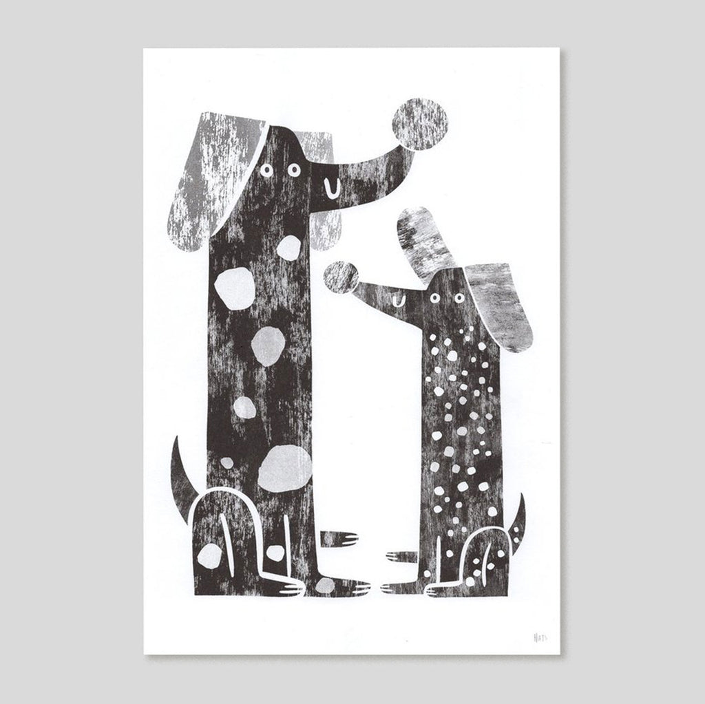 Hattie Clark | Social Pups A4 Riso Print | Colours May Vary 