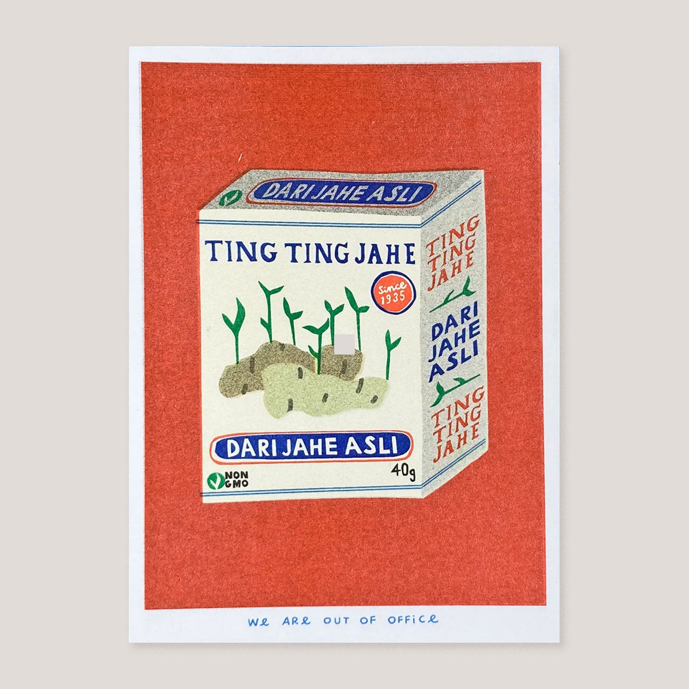 A Box Of Ting Ting Jahe Candy Print - We Are Out Of Office.