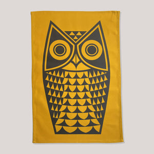 Hornsea Tea Towel | Owl (Yellow)