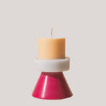 Yod & Co Stack Candle - Mini Peach/Lilac/Ruby